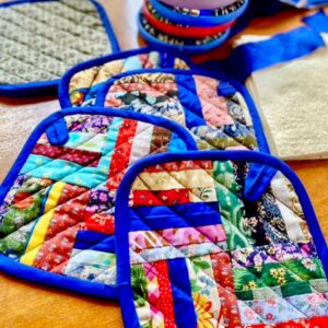 Patchwork Pot Holders – Set of 3