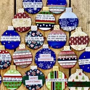 Christmas Ball Shaped Ornaments – Set of 3