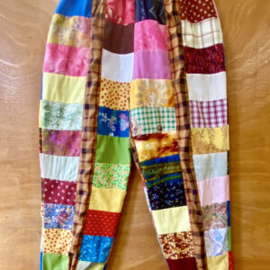 Vintage Patchwork Pants w/Side In-Seam Pockets
