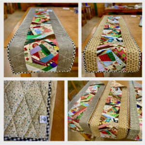 Quilted Patchwork Reversible Table Runner
