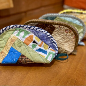 Quilted Patchwork Makeup Pouch